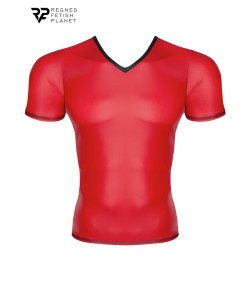 T-shirt wetlook rouge - Regnes