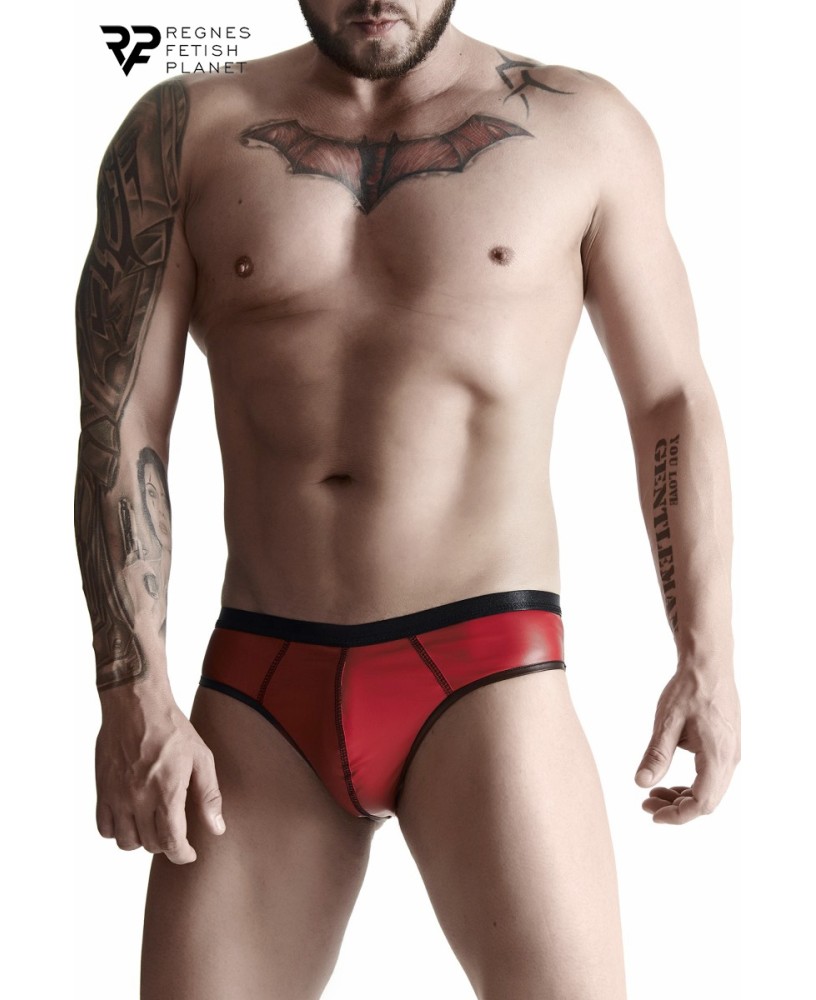 Slip rouge wetlook - Regnes
