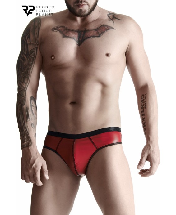 Slip rouge wetlook - Regnes