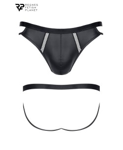Jock strap noir wetlook - Regnes