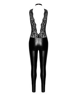 Combinaison collier Libido F298 wetlook et dentelle